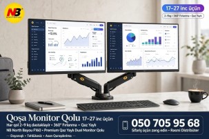 Qoşalı monitor tutacağı